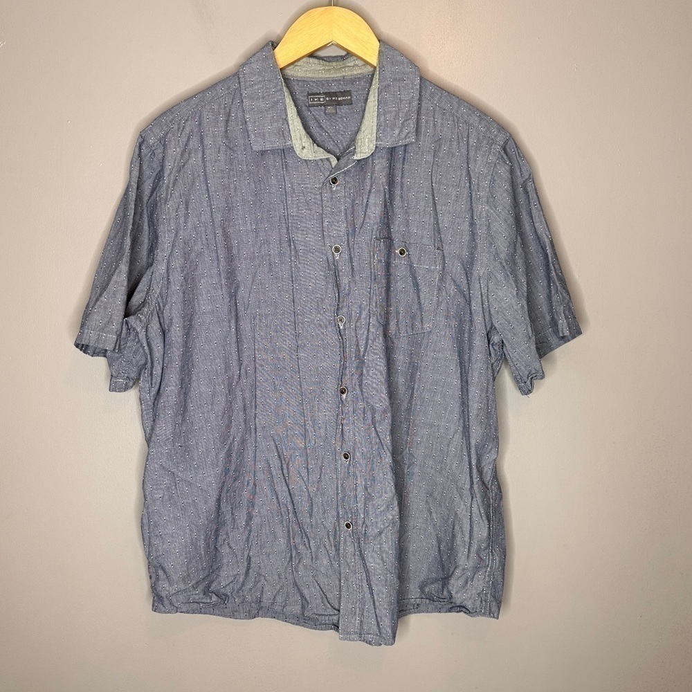 Ike by Ike Behar print short sleeve front down shirt